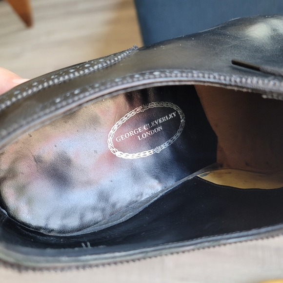 GJ Cleverley BESPOKE Black Captoe Oxford - Picture 2 of 6